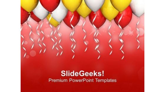 Abstract Background Of Balloons PowerPoint Templates Ppt Backgrounds For Slides 0613