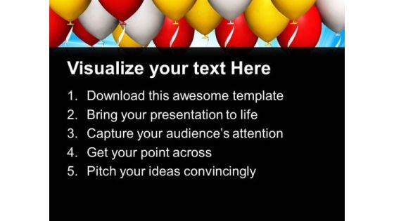 Abstract Background Of Balloons PowerPoint Templates Ppt Backgrounds For Slides 0713