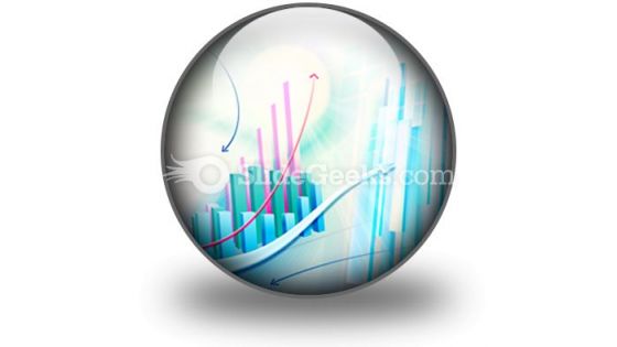 Abstract Business Graph PowerPoint Icon C