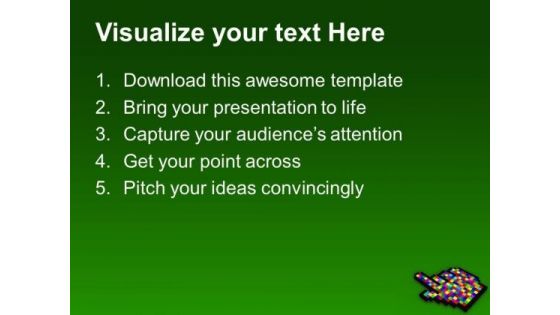 Abstract Colorful Computer Pointer PowerPoint Templates Ppt Backgrounds For Slides 0613