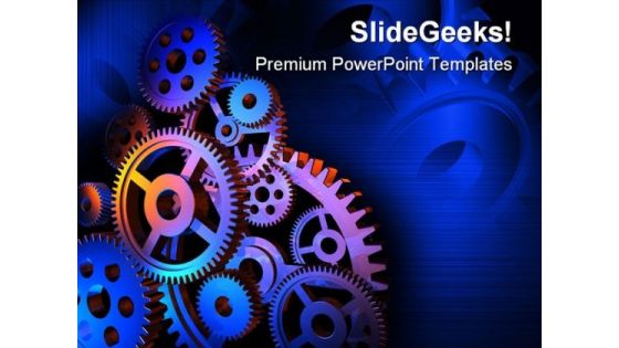 Abstract Colorful Gears Background PowerPoint Templates And PowerPoint Backgrounds 0411