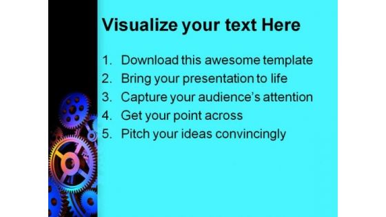 Abstract Colorful Gears Background PowerPoint Themes And PowerPoint Slides 0411