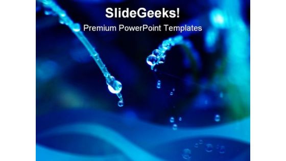 Abstract Drops Beauty PowerPoint Templates And PowerPoint Backgrounds 0411
