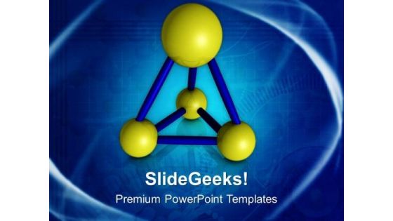 Abstract Model Of Atoms Science PowerPoint Templates Ppt Backgrounds For Slides 0513