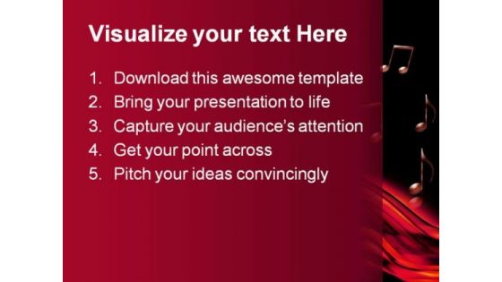 Abstract Music PowerPoint Template 0610