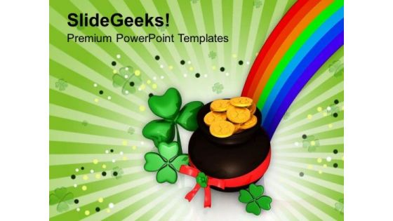 Abstract Of St Patricks Day PowerPoint Templates Ppt Backgrounds For Slides 0313