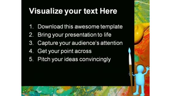 Abstract Oil Painting Art PowerPoint Themes And PowerPoint Slides 0511