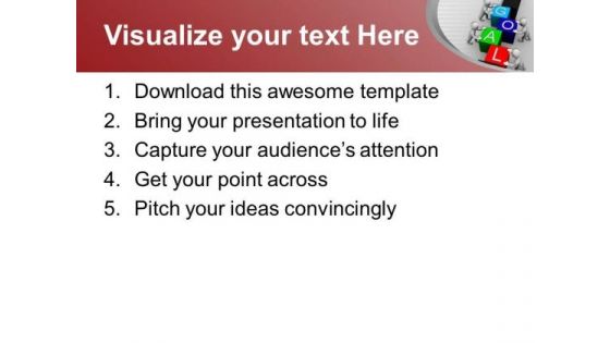Achieve Goal With Teamwork PowerPoint Templates Ppt Backgrounds For Slides 0713