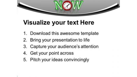 Act Now This Is The Right Time PowerPoint Templates Ppt Backgrounds For Slides 0613
