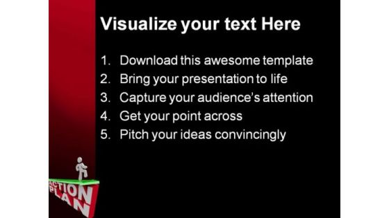 Action Plan People PowerPoint Template 1010