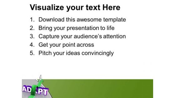 Adapt A New Path Of Success PowerPoint Templates Ppt Backgrounds For Slides 0613