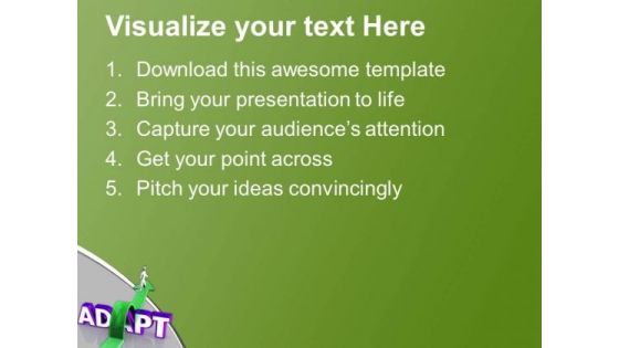 Adapt A New Path Of Success PowerPoint Templates Ppt Backgrounds For Slides 0613