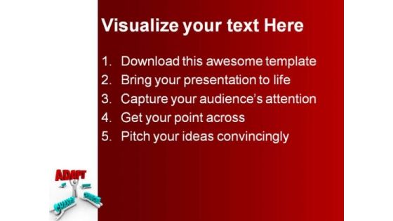 Adapt Change Business PowerPoint Backgrounds And Templates 1210