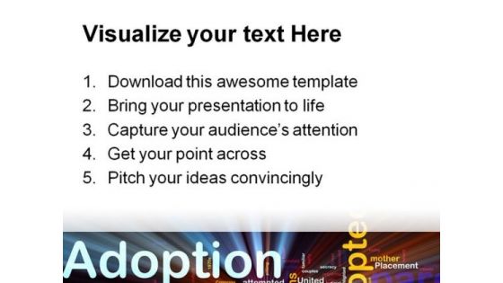 Adoption Family PowerPoint Templates And PowerPoint Backgrounds 0511