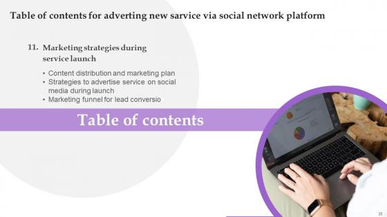 Advertising New Service Via Social Network Platforms Ppt Powerpoint Presentation Complete Deck