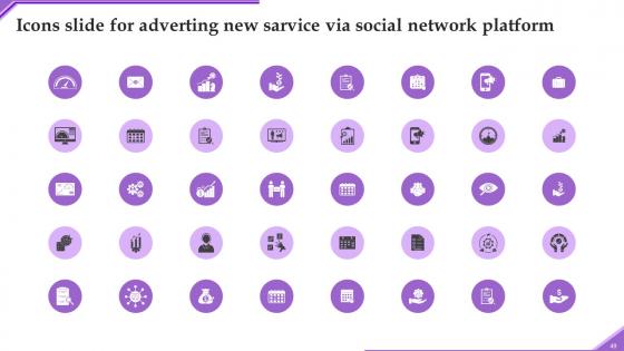 Advertising New Service Via Social Network Platforms Ppt Powerpoint Presentation Complete Deck