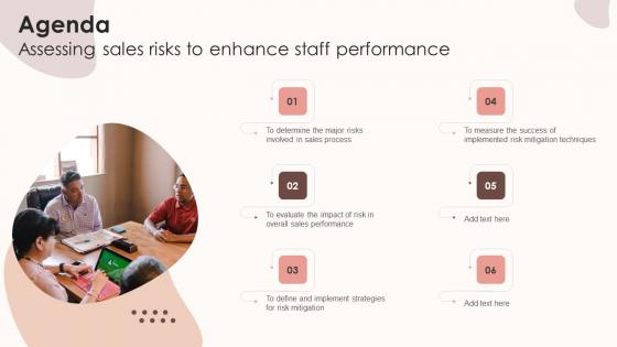Agenda Assessing Sales Risks To Enhance Staff Performance Structure PDF