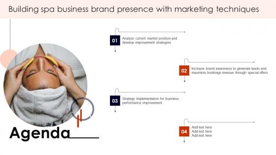 Agenda Building Spa Business Brand Presence With Marketing Techniques Brochure Pdf Agenda Building Spa Business Brand Presence With Marketing Techniques Brochure Pdf