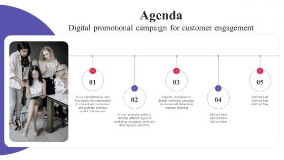 Agenda Digital Promotional Campaign For Customer Engagement Sample Pdf