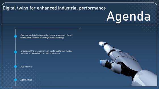 Agenda Digital Twins For Enhanced Industrial Performance Information Pdf