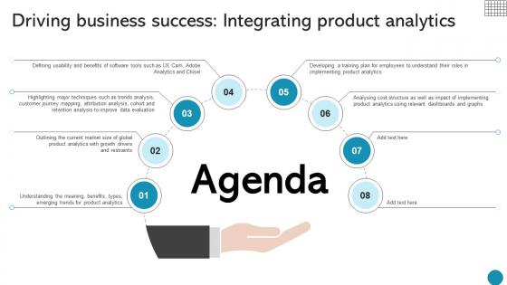 Agenda Driving Business Success Integrating Product Analytics