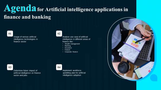 Agenda For Artificial Intelligence Applications In Finance And Banking Clipart Pdf