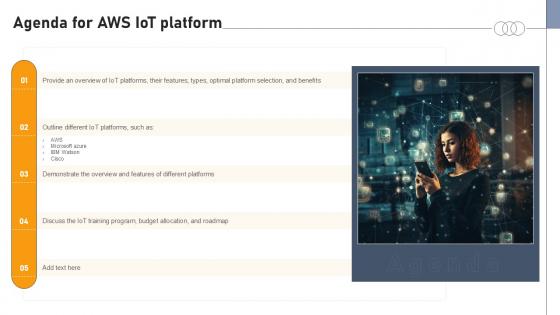 Agenda For Aws IOT Platform Ppt Template Agenda For Aws IOT Platform Ppt Template