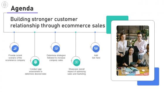Agenda For Building Stronger Customer Relationship Through Ecommerce Sales SA SS V
