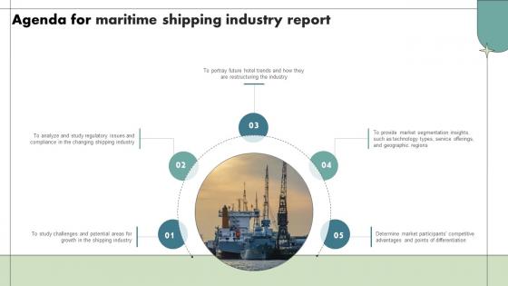 Agenda For Maritime Shipping Industry Report IR SS V
