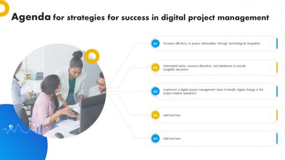 Agenda For Strategies For Success In Digital Project Management