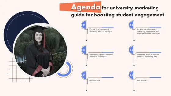 Agenda For University Marketing Guide For Boosting Student Engagement Strategy SS V