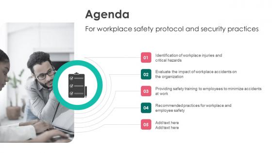 Agenda For Workplace Safety Protocol And Security Practices Information Pdf