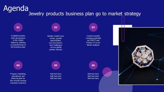 Agenda Jewelry Products Business Plan Go To Market Strategy Slides Pdf Agenda Jewelry Products Business Plan Go To Market Strategy Slides Pdf