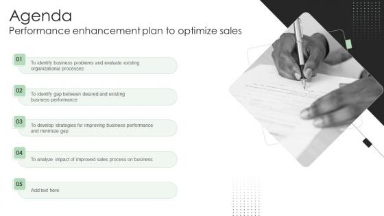 Agenda Performance Enhancement Plan To Optimize Sales Rules Pdf Agenda Performance Enhancement Plan To Optimize Sales Rules Pdf