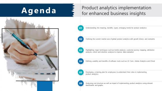 Agenda Product Analytics Implementation For Enhanced Business Insights Data Analytics V