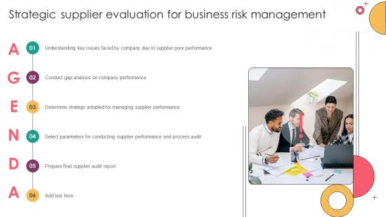 Agenda Strategic Supplier Evaluation For Business Risk Management