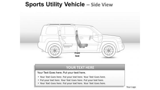Aggressive Sports Utility Blue Vehicle PowerPoint Slides And Ppt Diagram Templates