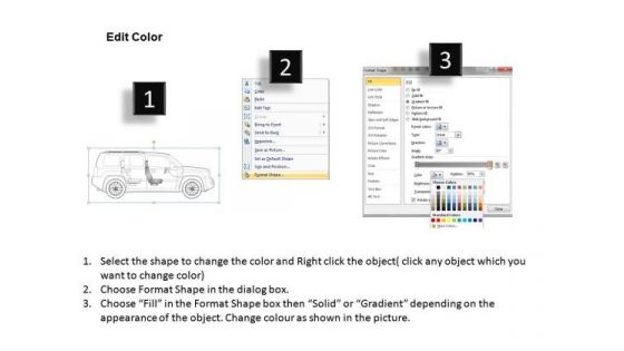 Aggressive Sports Utility Blue Vehicle PowerPoint Slides And Ppt Diagram Templates