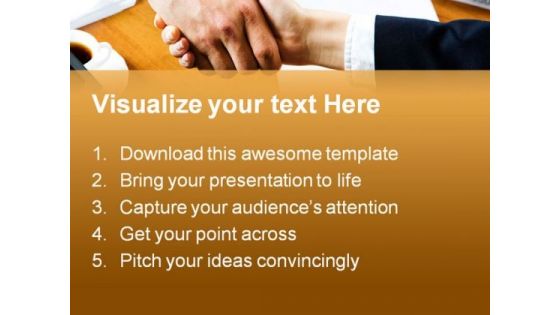 Agreement Business Handshake PowerPoint Templates And PowerPoint Backgrounds 0511