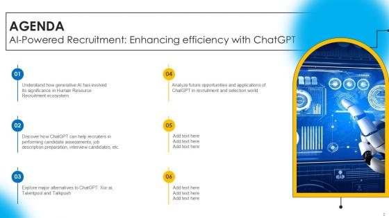 AI Powered Recruitment Enhancing Efficiency With ChatGPT Ppt Slide AI CD V