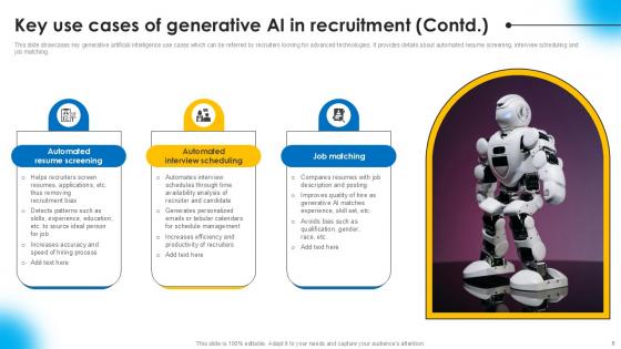 AI Powered Recruitment Enhancing Efficiency With ChatGPT Ppt Slide AI CD V