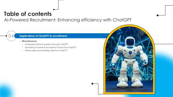 AI Powered Recruitment Enhancing Efficiency With ChatGPT Ppt Slide AI CD V