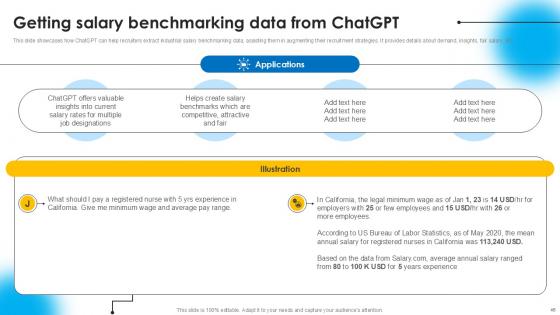 AI Powered Recruitment Enhancing Efficiency With ChatGPT Ppt Slide AI CD V