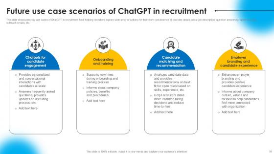 AI Powered Recruitment Enhancing Efficiency With ChatGPT Ppt Slide AI CD V