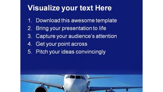Airplane Transportation PowerPoint Templates And PowerPoint Backgrounds 0511