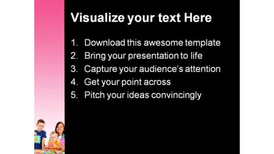 Alphabets01 Education PowerPoint Template 0810