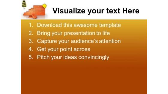 Always Be Careful On Construction Site PowerPoint Templates Ppt Backgrounds For Slides 0613