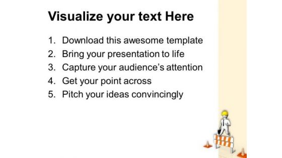 Always Be Carefull On Construction Site PowerPoint Templates Ppt Backgrounds For Slides 0613