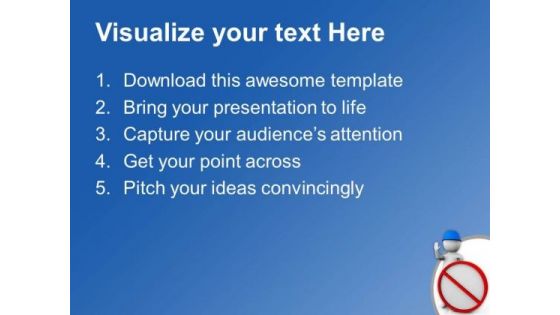 Always See The Warning PowerPoint Templates Ppt Backgrounds For Slides 0613
