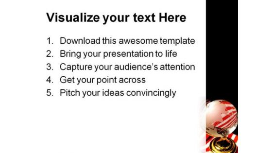 Ameri Globe PowerPoint Template 1110